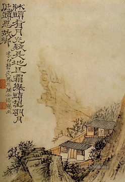  07 Kunst - Shitao Mondlicht auf der Klippe 1707 Chinesische Kunst